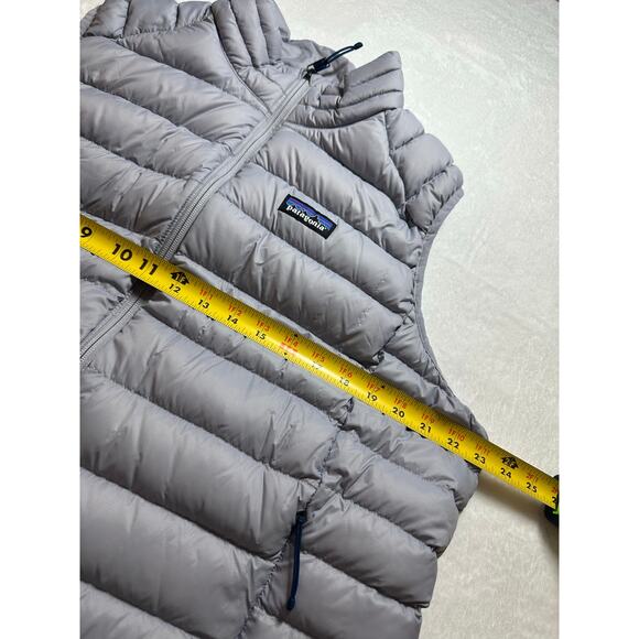 Patagonia Down Puffer Vest Grey Size XXL Womens EUC Netplus Shells - Picture 6 of 6